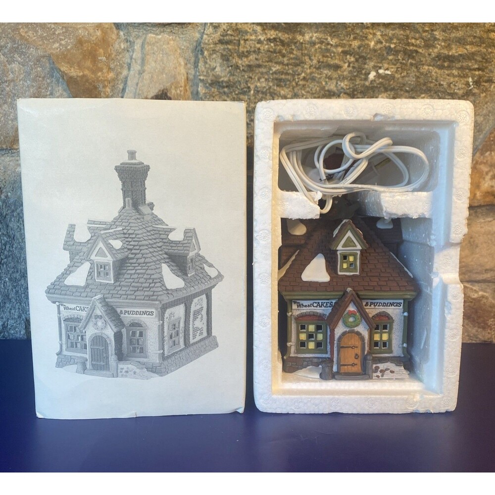 Dept 56  Dickens' Village Heritage WM. WHEAT CAKES AND PUDDINGS 5808-4 Christmas